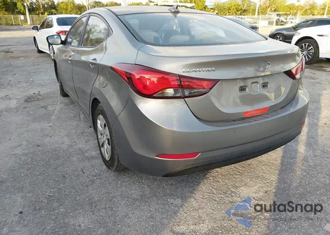 2016 Hyundai Elantra Se z USA, uszkodzony, nr VIN 5NPDH4AE8GH782010